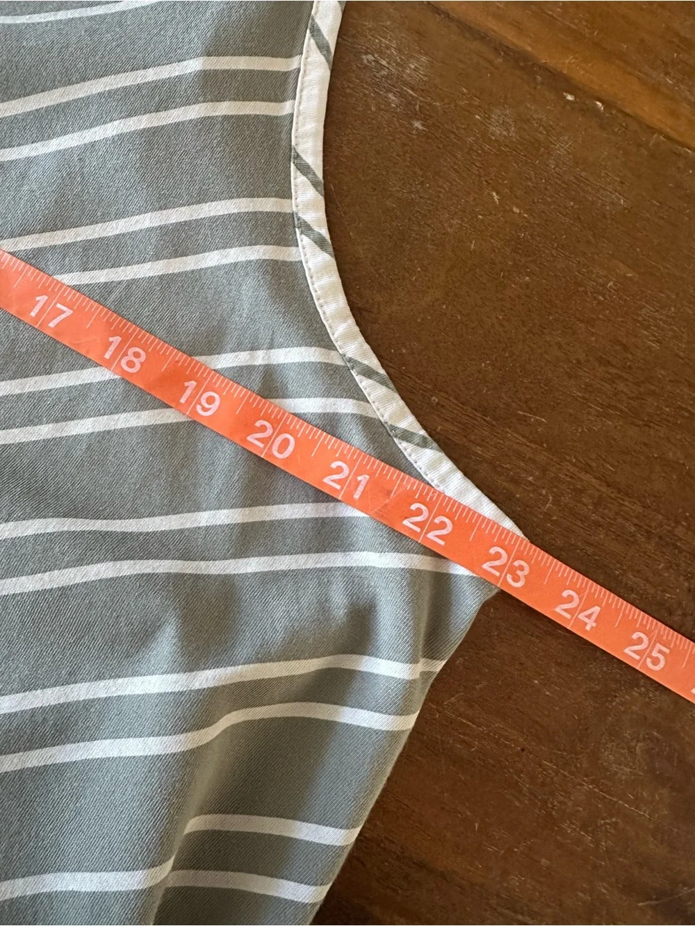 Pact organic cotton green striped swing staycation sleep tank size XXL